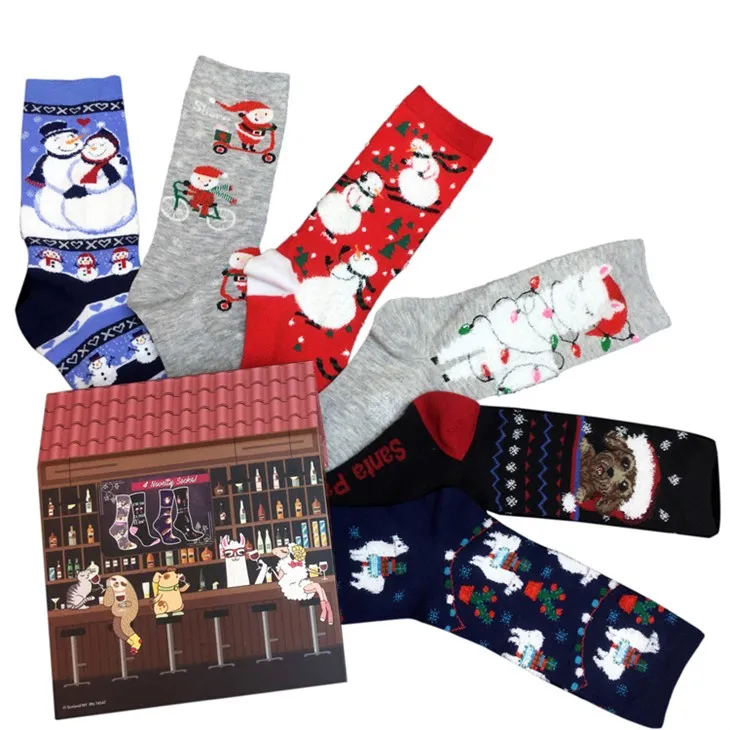 Vicces karácsonyi zokni nők